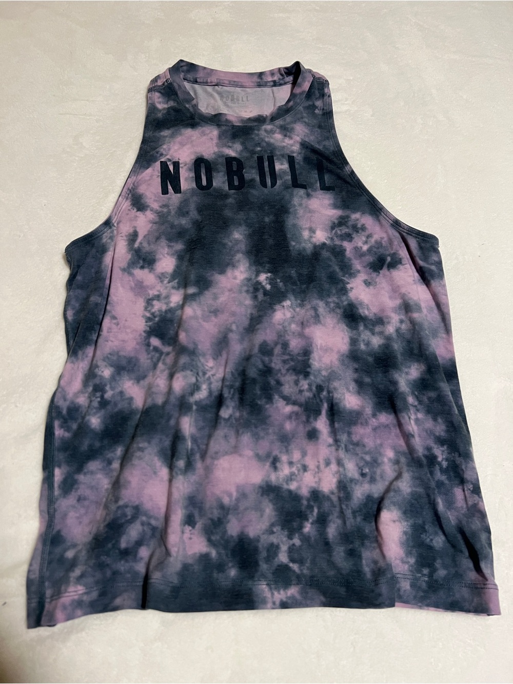 NOBULL Pink & Black Tie-Dye Performance Tank